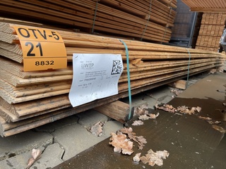 Ca. 72x Douglas Wisselsponning/Halfhoutsrabat, 18x190mm, lengte 400cm